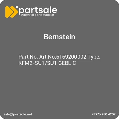 bernstein-artno6169200002-type-kfm2-su1su1-gebl-c