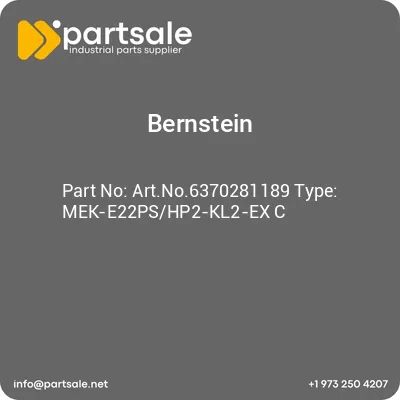 bernstein-artno6370281189-type-mek-e22pshp2-kl2-ex-c