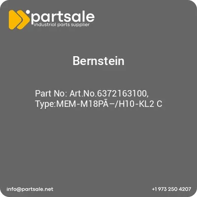 bernstein-artno6372163100-typemem-m18pah10-kl2-c