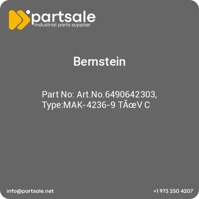 bernstein-artno6490642303-typemak-4236-9-tav-c