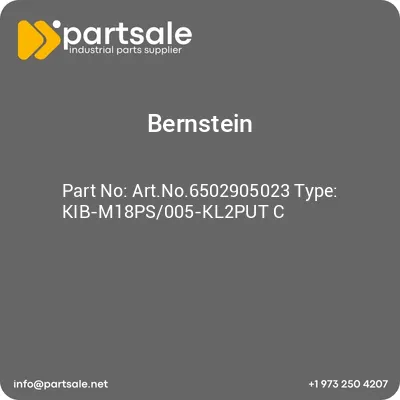 bernstein-artno6502905023-type-kib-m18ps005-kl2put-c
