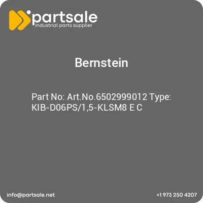 bernstein-artno6502999012-type-kib-d06ps15-klsm8-e-c
