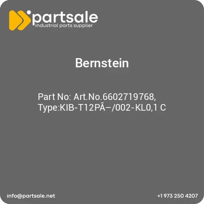 bernstein-artno6602719768-typekib-t12pa002-kl01-c