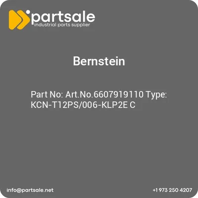 bernstein-artno6607919110-type-kcn-t12ps006-klp2e-c