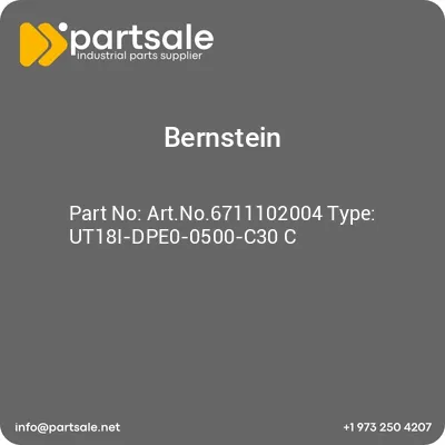 bernstein-artno6711102004-type-ut18i-dpe0-0500-c30-c