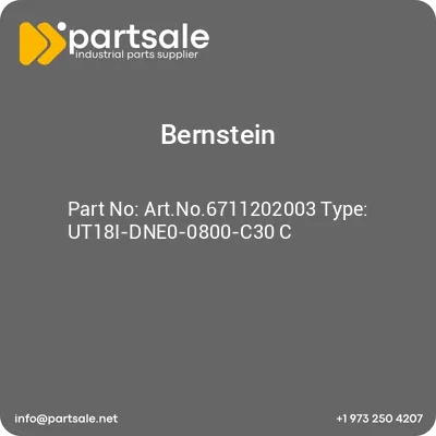 bernstein-artno6711202003-type-ut18i-dne0-0800-c30-c