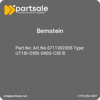 bernstein-artno6711302005-type-ut18i-d00i-0400-c30-b