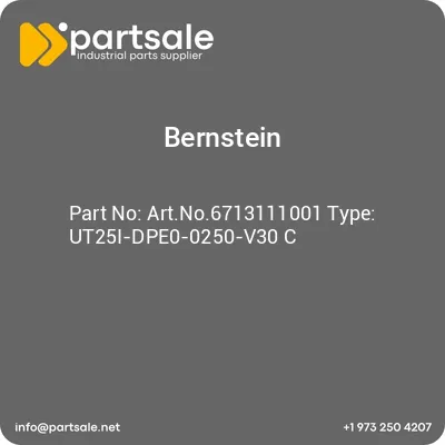 bernstein-artno6713111001-type-ut25i-dpe0-0250-v30-c
