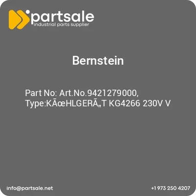 bernstein-artno9421279000-typekahlgerat-kg4266-230v-v