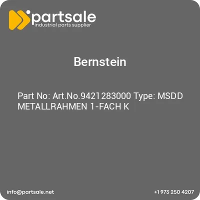 bernstein-artno9421283000-type-msdd-metallrahmen-1-fach-k