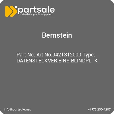 bernstein-artno9421312000-type-datensteckvereinsblindpl-k