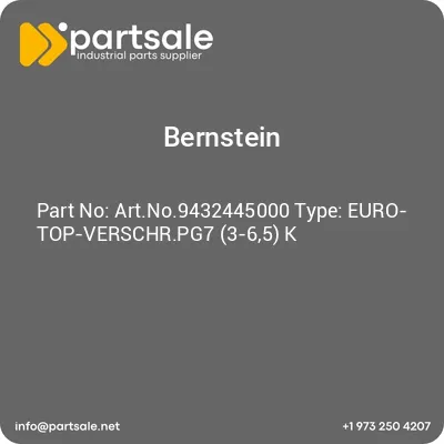 bernstein-artno9432445000-type-euro-top-verschrpg7-3-65-k