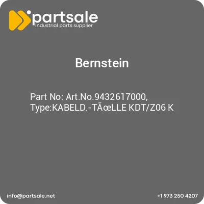 bernstein-artno9432617000-typekabeld-talle-kdtz06-k