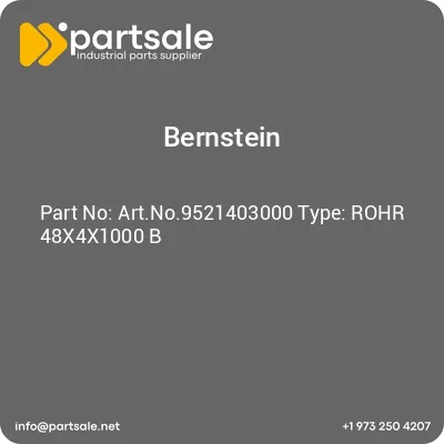 bernstein-artno9521403000-type-rohr-48x4x1000-b