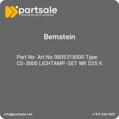 bernstein-artno9805318000-type-cs-3000-lichtamp-set-wk-d25-k