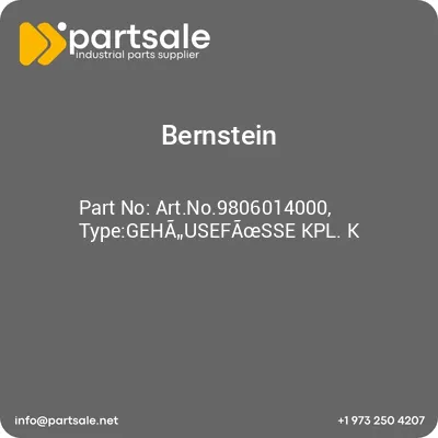 bernstein-artno9806014000-typegehausefasse-kpl-k