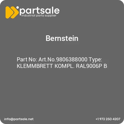bernstein-artno9806388000-type-klemmbrett-kompl-ral9006p-b