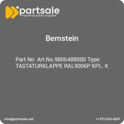bernstein-artno9806488000-type-tastaturklappe-ral9006p-kpl-k