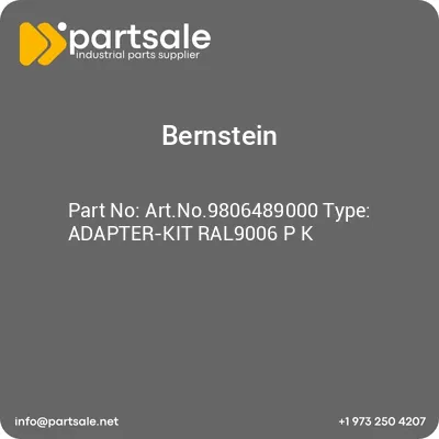 bernstein-artno9806489000-type-adapter-kit-ral9006-p-k