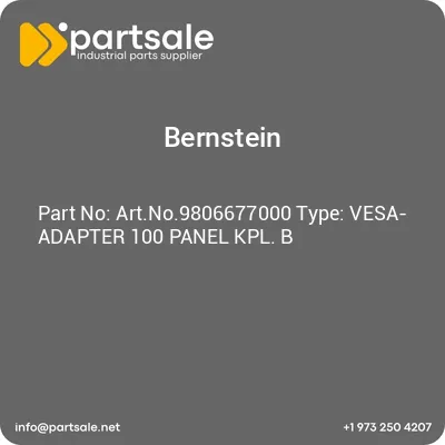 bernstein-artno9806677000-type-vesa-adapter-100-panel-kpl-b