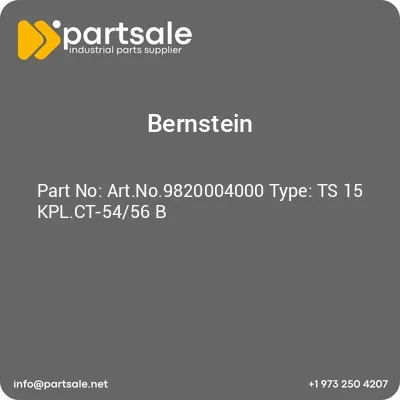 bernstein-artno9820004000-type-ts-15-kplct-5456-b