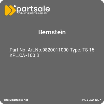 bernstein-artno9820011000-type-ts-15-kplca-100-b
