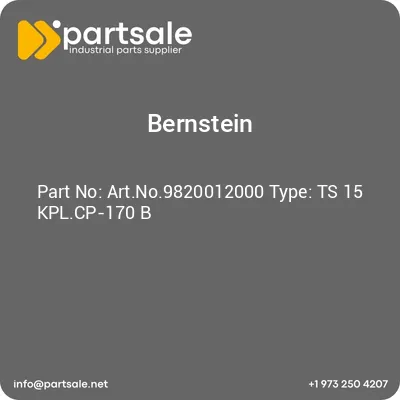 bernstein-artno9820012000-type-ts-15-kplcp-170-b