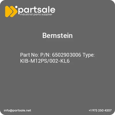 bernstein-pn-6502903006-type-kib-m12ps002-kl6