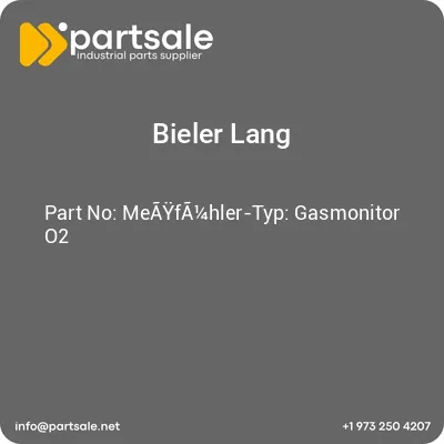 meayfa14hler-typ-gasmonitor-o2