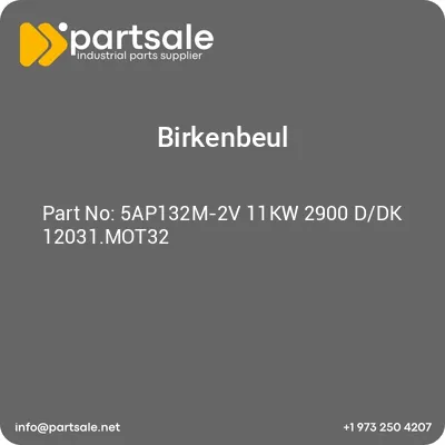 birkenbeul-5ap132m-2v-11kw-2900-ddk-12031mot32