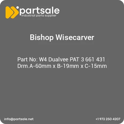 bishop-wisecarver-w4-dualvee-pat-3-661-431-drma-60mm-x-b-19mm-x-c-15mm