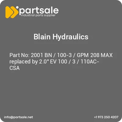 2001-bn-100-3-gpm-208-max-replaced-by-20-ev-100-3-110ac-csa