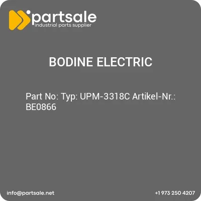 bodine-electric-typ-upm-3318c-artikel-nr-be0866