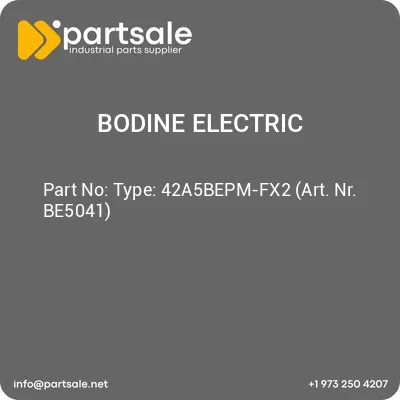 bodine-electric-type-42a5bepm-fx2-art-nr-be5041