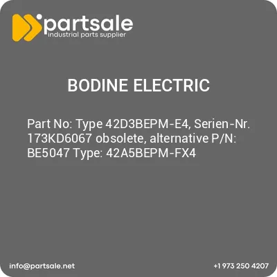 bodine-electric-type-42d3bepm-e4-serien-nr-173kd6067-obsolete-alternative-pn-be5047-type-42a5bepm-fx4