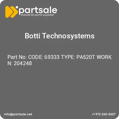 code-69333-type-pa520t-work-n-204248