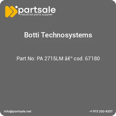 botti-technosystems-pa-2715lm-a-cod-67180