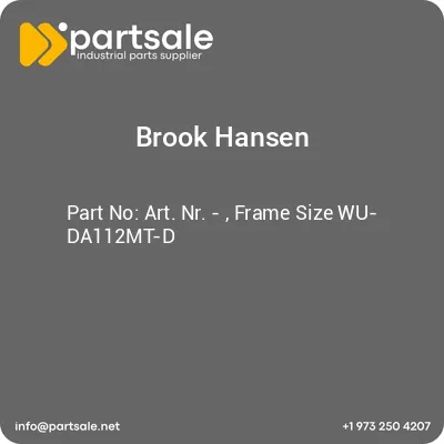 art-nr-frame-size-wu-da112mt-d