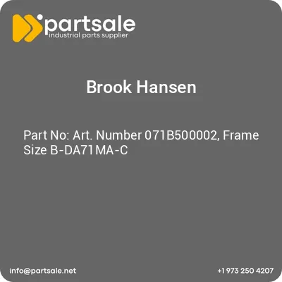 art-number-071b500002-frame-size-b-da71ma-c
