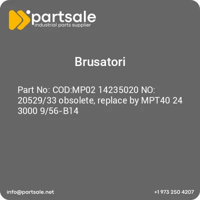 brusatori-codmp02-14235020-no-2052933-obsolete-replace-by-mpt40-24-3000-956-b14