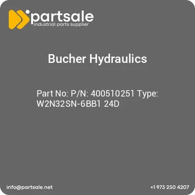 bucher-hydraulics-pn-400510251-type-w2n32sn-6bb1-24d