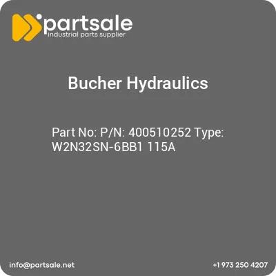 bucher-hydraulics-pn-400510252-type-w2n32sn-6bb1-115a