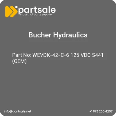 bucher-hydraulics-wevdk-42-c-6-125-vdc-s441-oem