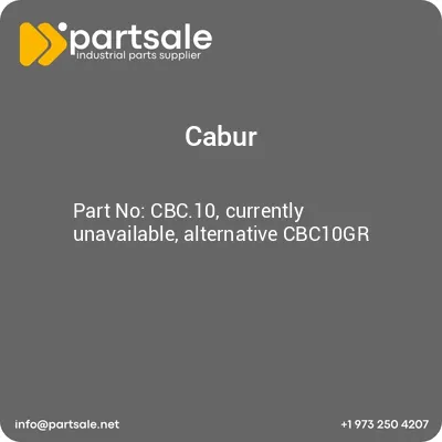 cbc10-currently-unavailable-alternative-cbc10gr