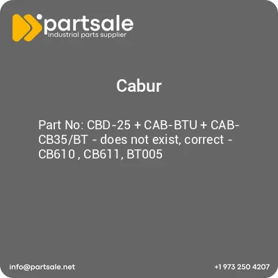 cbd-25-cab-btu-cab-cb35bt-does-not-exist-correct-cb610-cb611-bt005