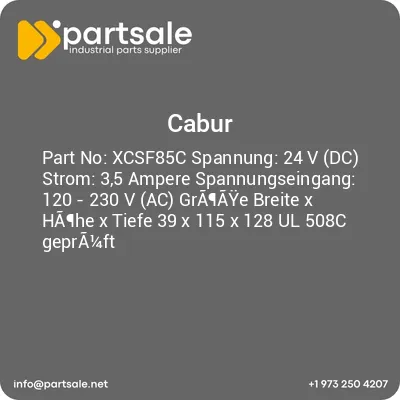 xcsf85c-spannung-24-v-dc-strom-35-ampere-spannungseingang-120-230-v-ac-graaye-breite-x-hahe-x-tiefe-39-x-115-x-128-ul-508c-gepra14ft