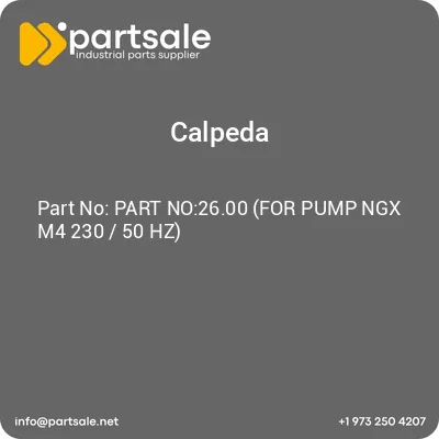 part-no2600-for-pump-ngx-m4-230-50-hz