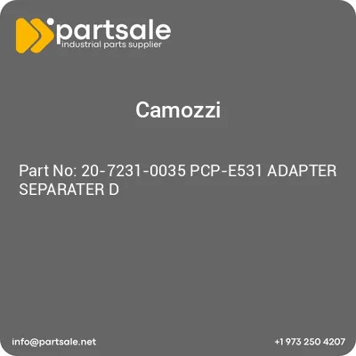 20-7231-0035-pcp-e531-adapter-separater-d