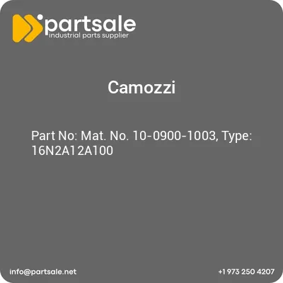 mat-no-10-0900-1003-type-16n2a12a100