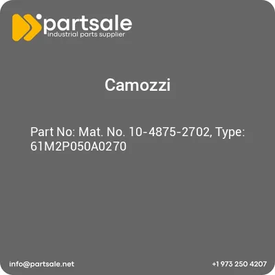 mat-no-10-4875-2702-type-61m2p050a0270